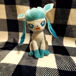 Pokemon glaceon eeveelution stuffed animal plush ice type